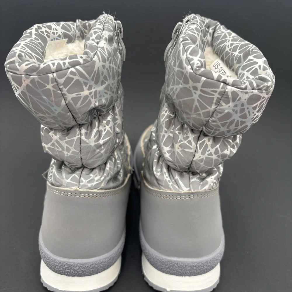 Kids Snow Boots Boys Girls Toddler Winter Outdoor Boots Waterproof with‎ Fur 4